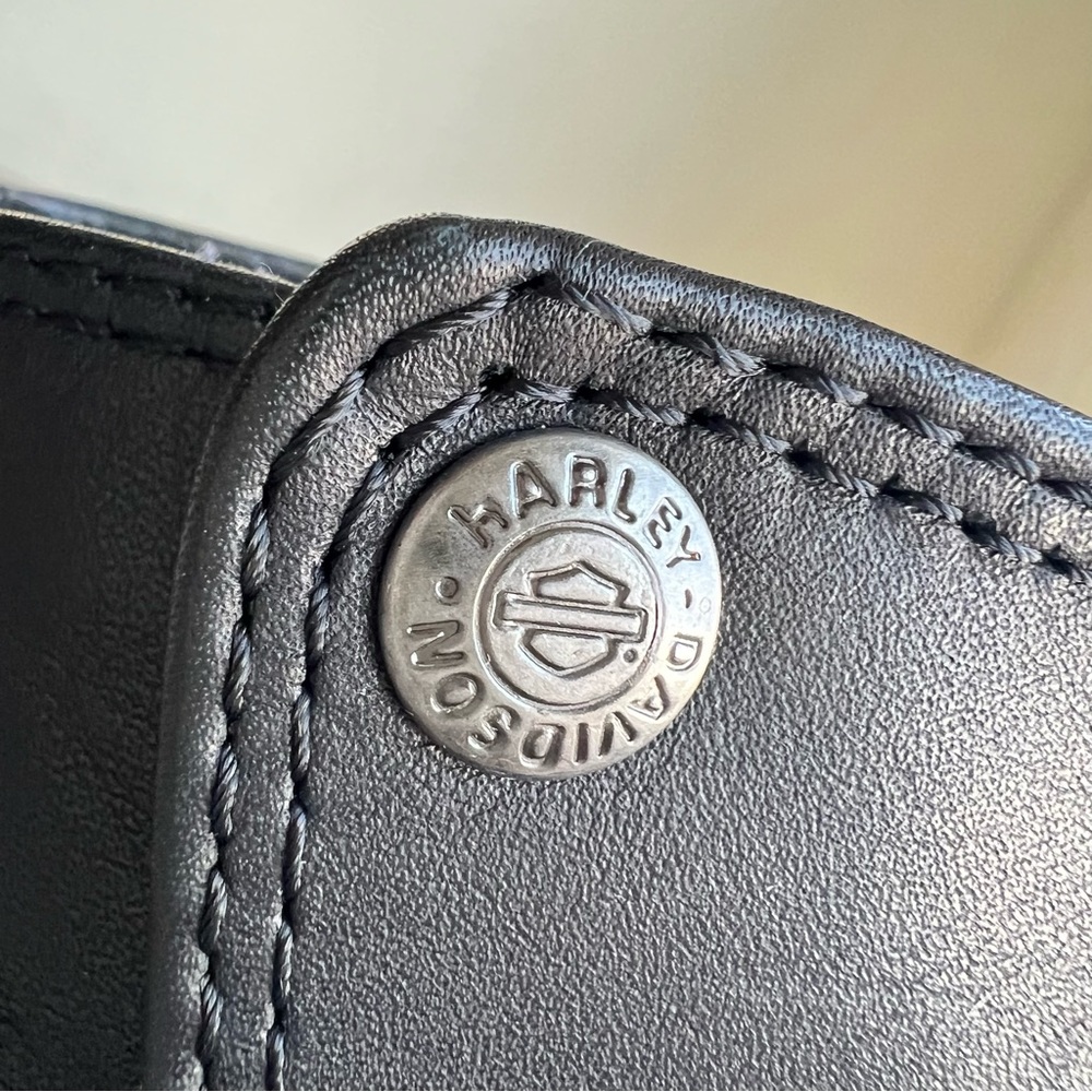 Harley-Davidson Black Leather Buckle Boots - Picture 4 of 12